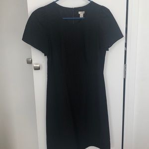 J crew eyelet dress in black - NWT